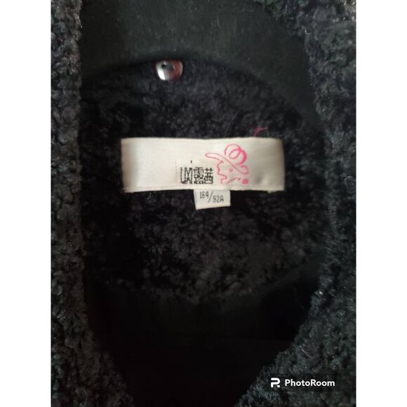 Peacoat Cotton Acrylic Polyester Rayon Other Fiber Button Front Jacket - Picture 2 of 3